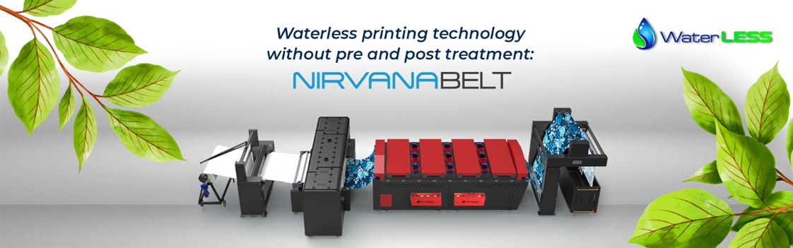 A big step towards sustainability: NirvanaBelt’s waterless fabric printer